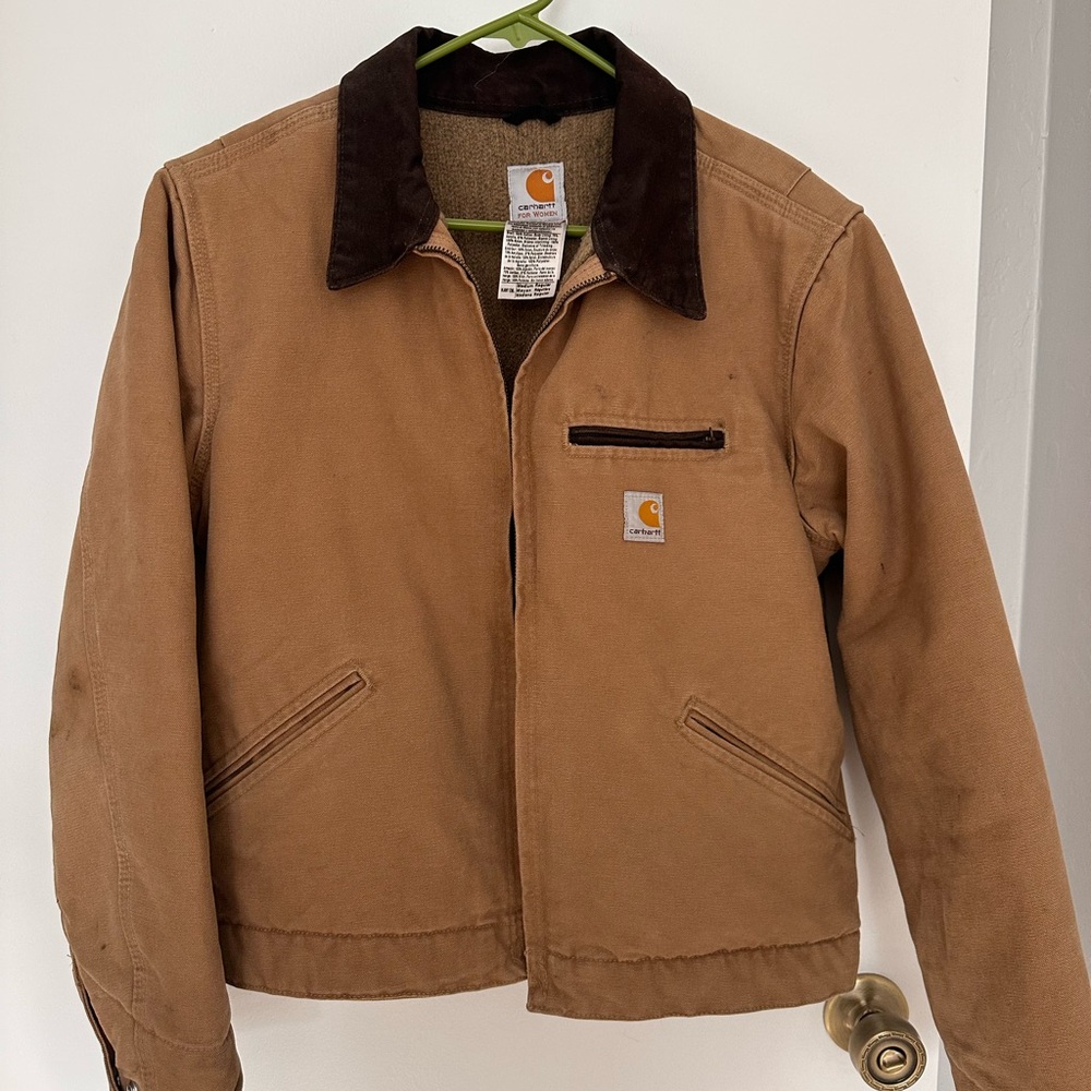 Vintage Carhartt Detroit Jacket Womens Medium Carhartt Brown W J097